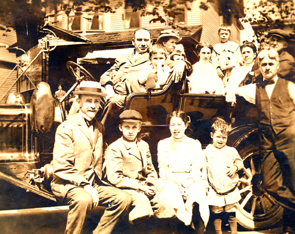 Frank L. Fay & Family with Car