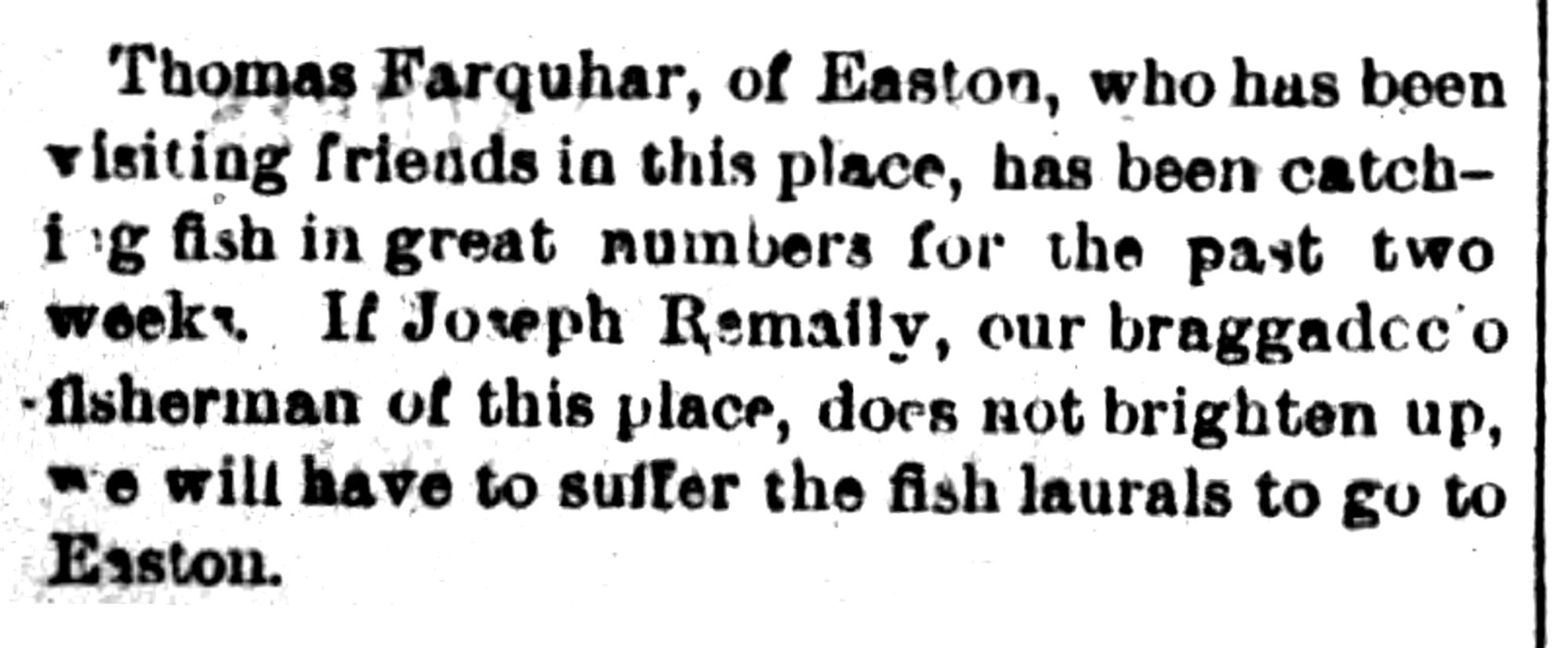 1880-08-18 The Daily Union-Leader (Wilkes-Barre, PA) Wed p4 New Columbus Neighborhood Notes