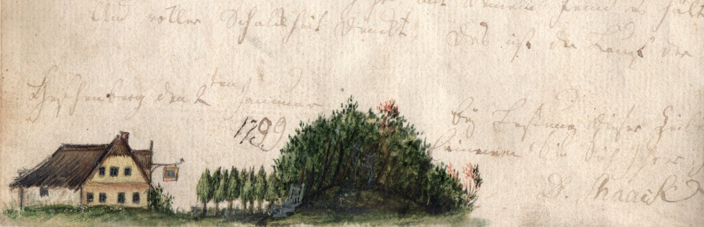 Detail of House Drawing from Blomberg Diary