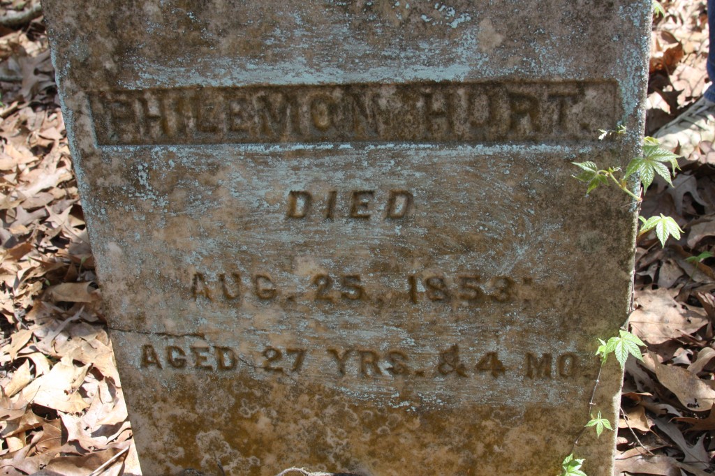 Philemon Hurt Gravestone