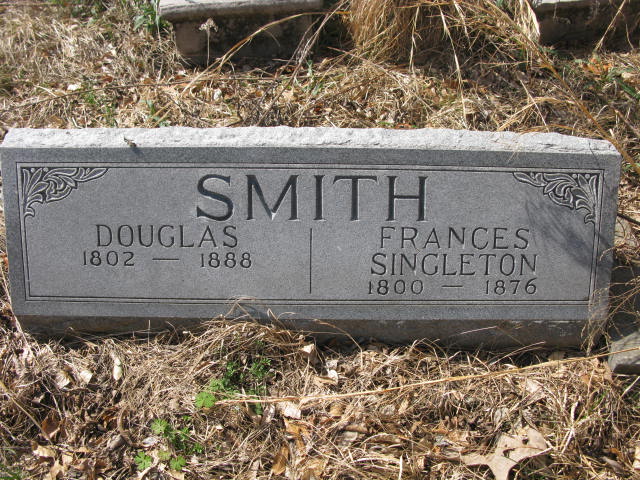 John Douglas Smith and Frances Singleton Replacement Tombstone