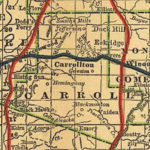 1888 Map of Carroll County, Mississippi