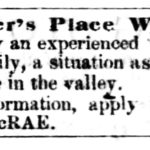 Vicksburg Whig (Vicksburg, MS) Wed Oct 19, 1859, p2, Overseer's Place Wanted