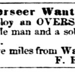 Vicksburg Whig (Vicksburg, MS) Wed Sep 21, 1859, p3, Overseer Wanted